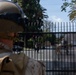 U.S. Marines guard federal building