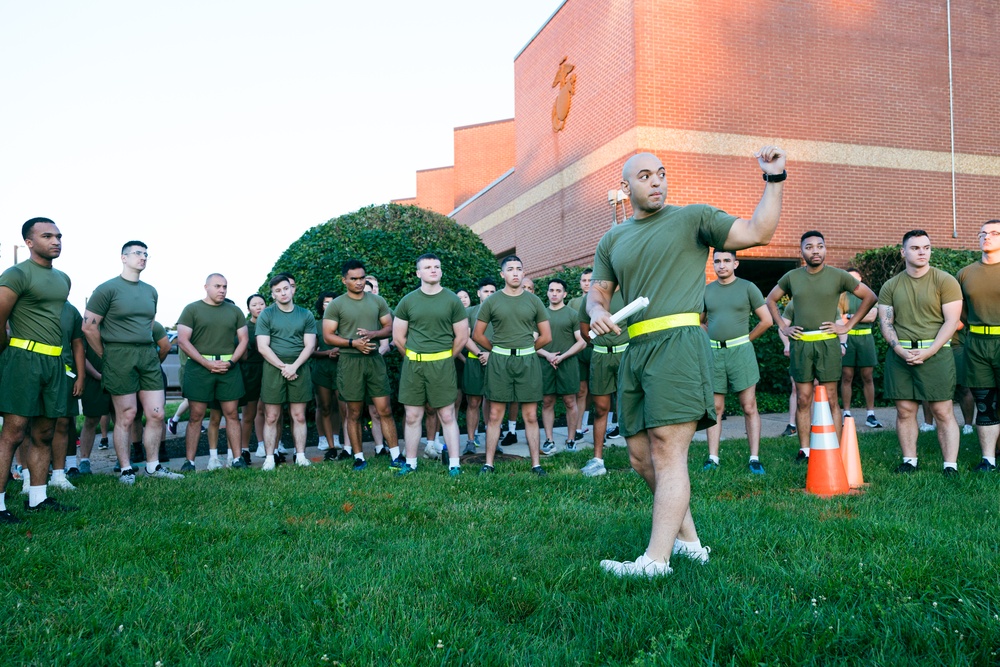 H&amp;S Battalion, Henderson Hall, Hosts Moto Run to Honor Outgoing Battalion Commander