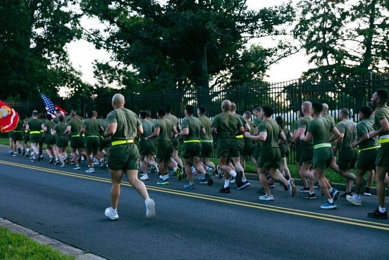 H&amp;S Battalion, Henderson Hall, Hosts Moto Run to Honor Outgoing Battalion Commander