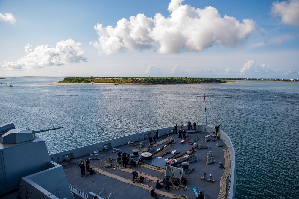 USS New York Departs For Atlantic Alliance 2025