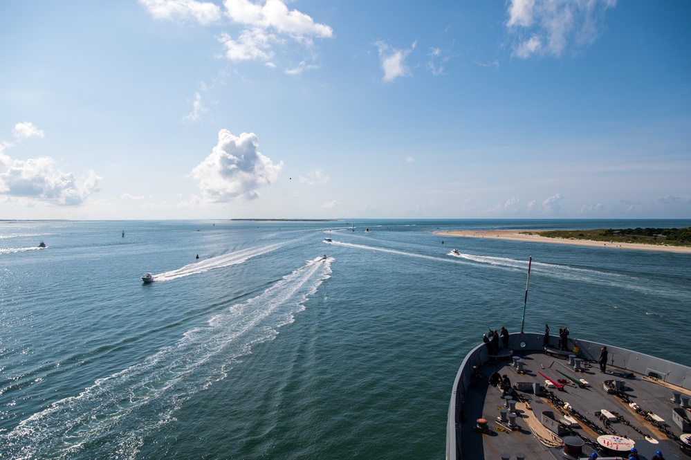 USS New York Departs For Atlantic Alliance 2025