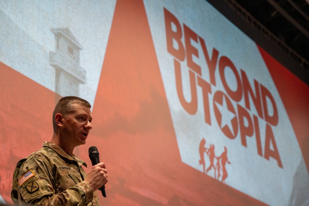 Col. Workman at Beyond Utopia screening