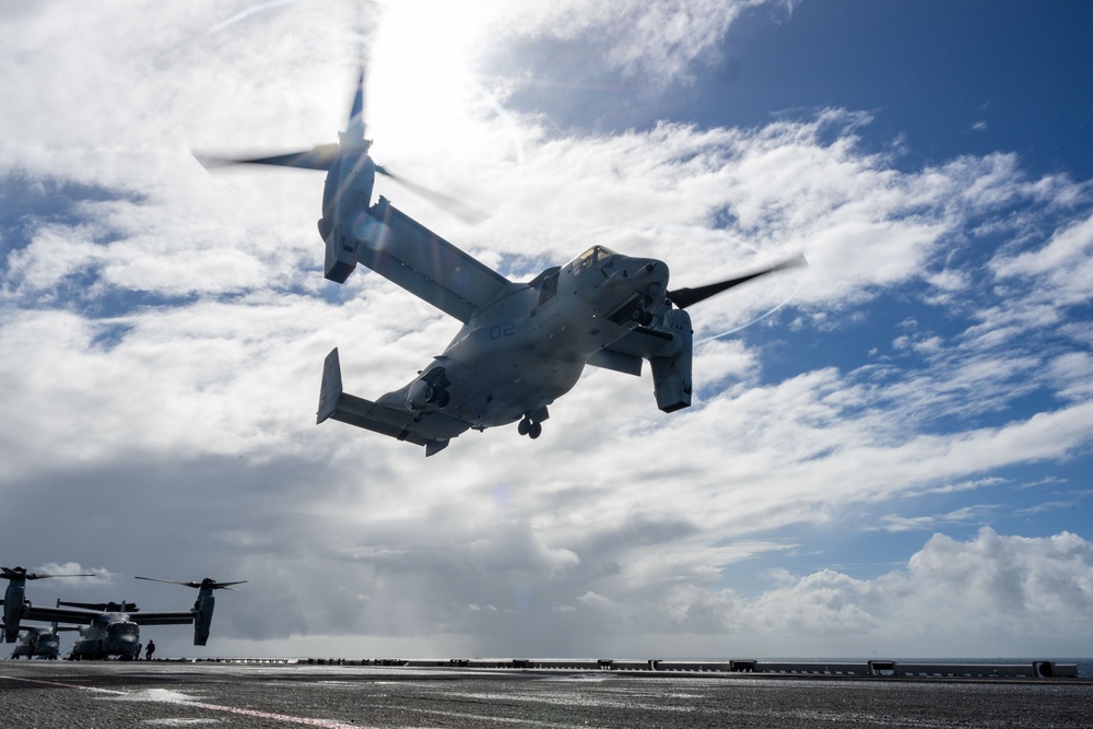 USS America (LHA 6) Conducts Flight Operations