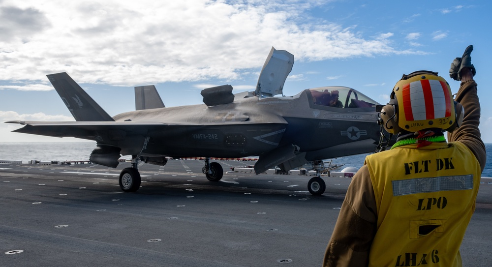 USS America (LHA 6) Conducts Flight Operations