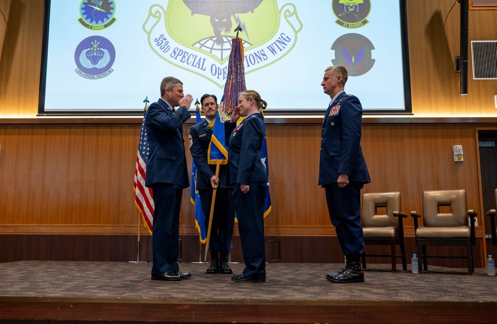 353 SOW conducts Change of Command Ceremony