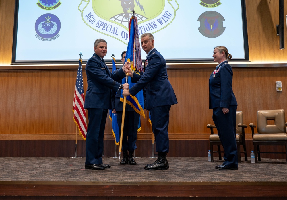 353 SOW conducts Change of Command Ceremony