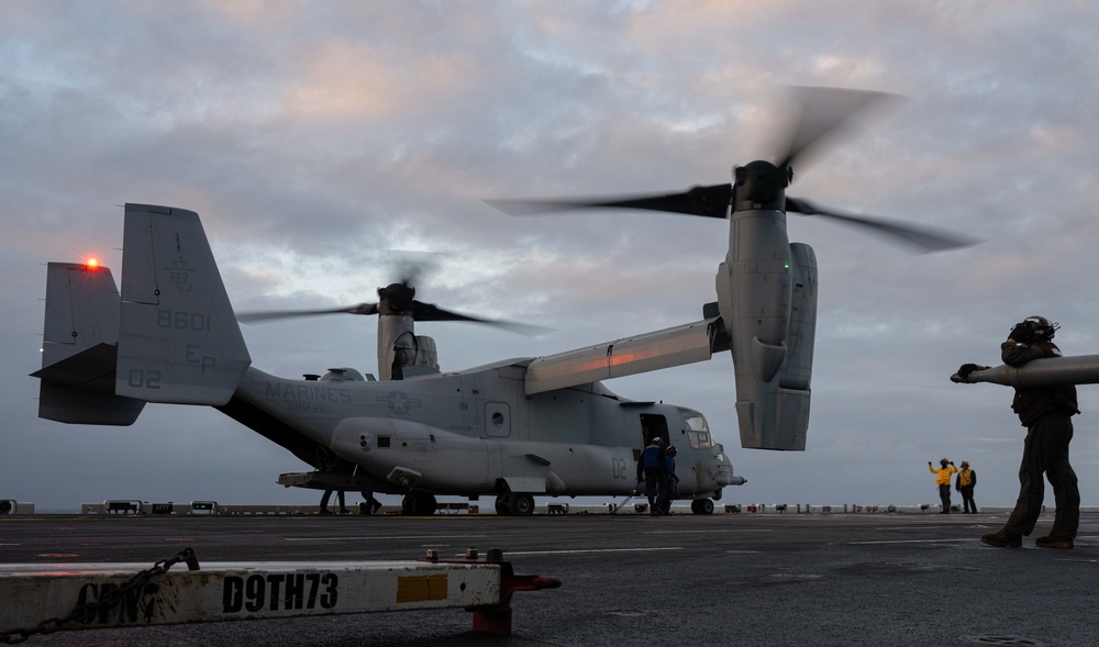 USS America (LHA 6) Conducts Flight Operations