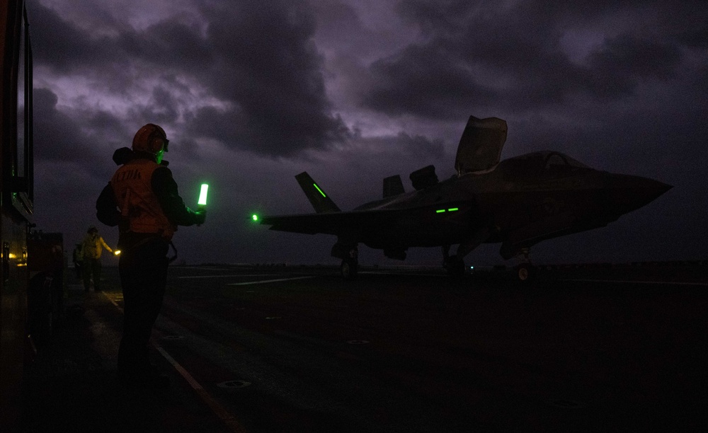 USS America (LHA 6) Conducts Flight Operations