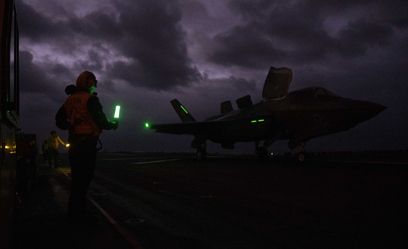 USS America (LHA 6) Conducts Flight Operations