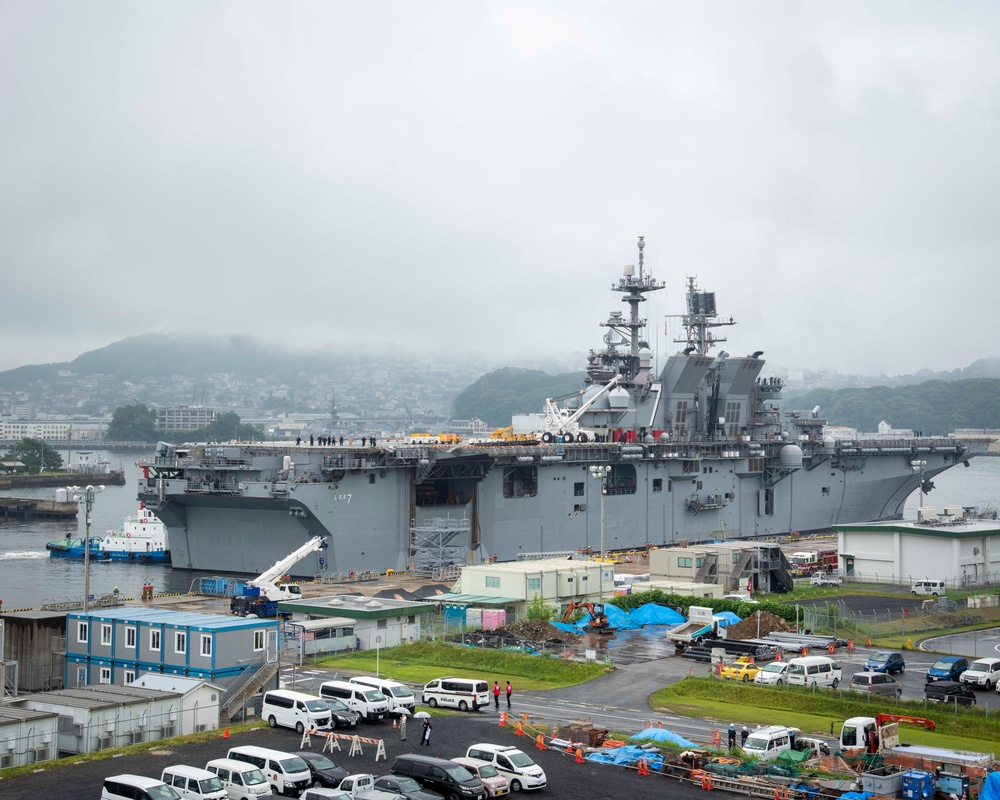 USS Tripoli (LHA 7) Arrives in Sasebo, Japan