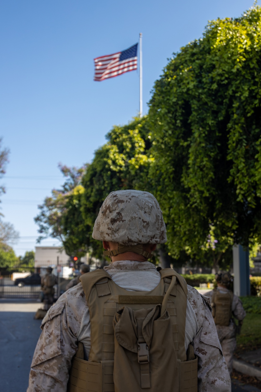 U.S. Navy Chaplain visits Marine with 2nd Bn., 7th Marines attached to Task Force 51
