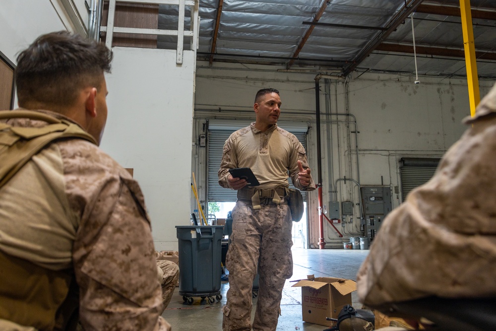 U.S. Navy Chaplain visits Marine with 2nd Bn., 7th Marines attached to Task Force 51
