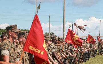 Lt. Col. Terrell L. Watts relinquished command of MACS-4 during a change of command ceremony