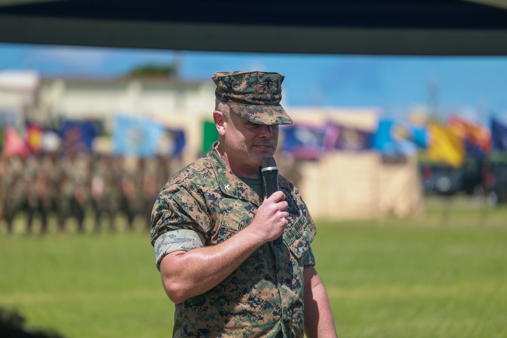 Lt. Col. Terrell L. Watts relinquished command of MACS-4 during a change of command ceremony