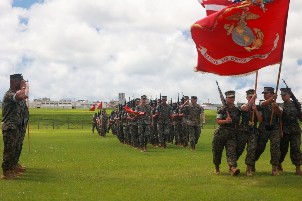 Lt. Col. Terrell L. Watts relinquished command of MACS-4 during a change of command ceremony