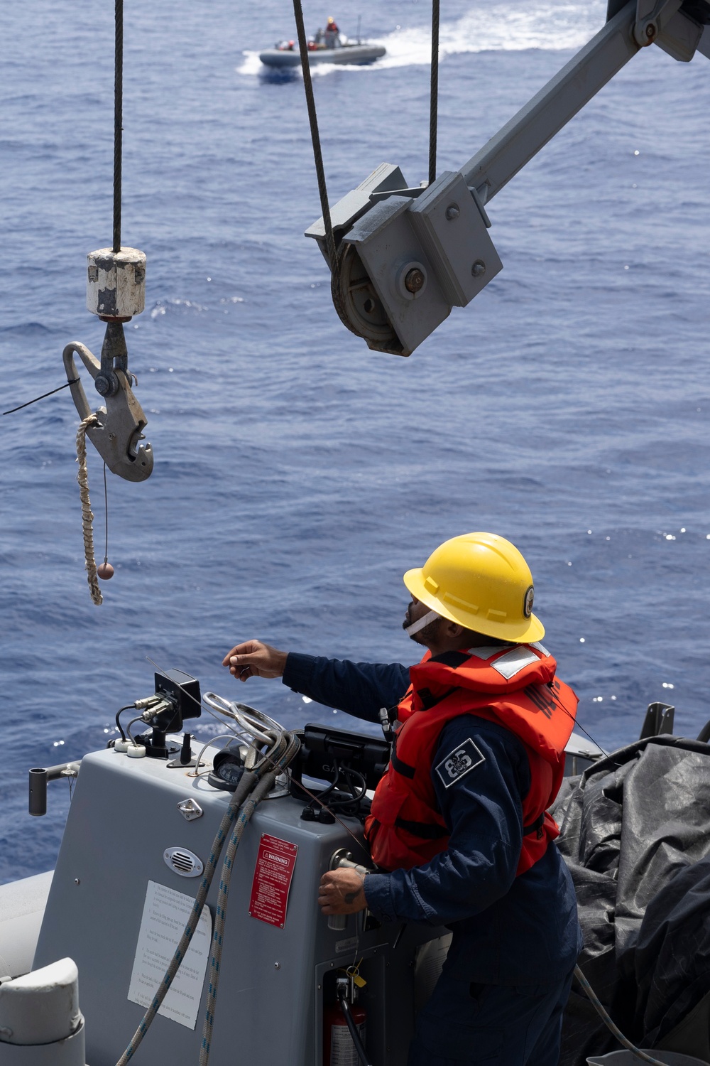 Shoup conducts small boat operations