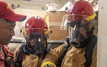 Sailors Complete Damage Control Training aboard USS Ralph Johnson