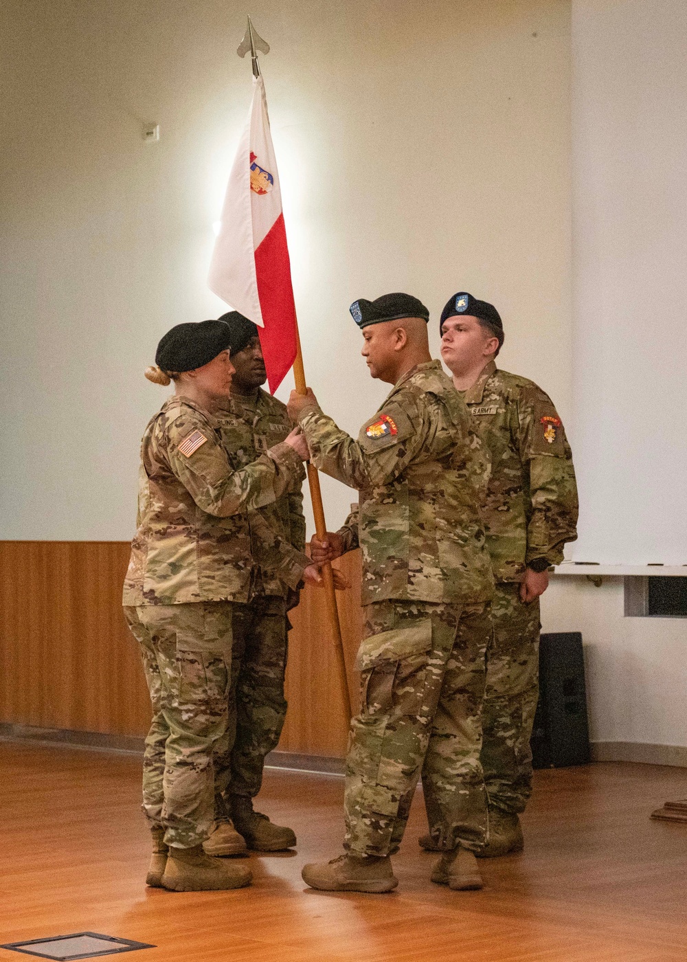 SETAF-AF's Headquarters Support Company conducts a change of responsibility ceremony