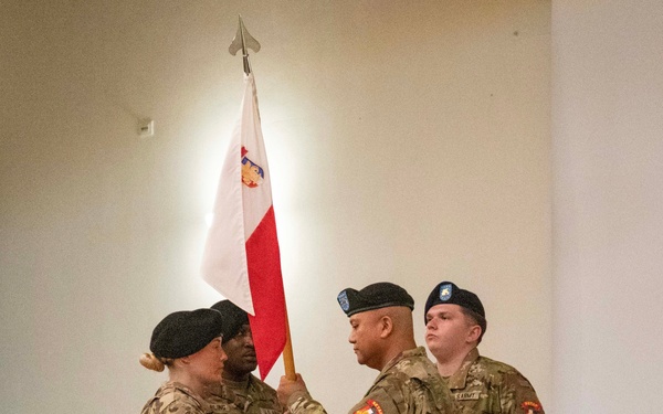 SETAF-AF's Headquarters Support Company conducts a change of responsibility ceremony