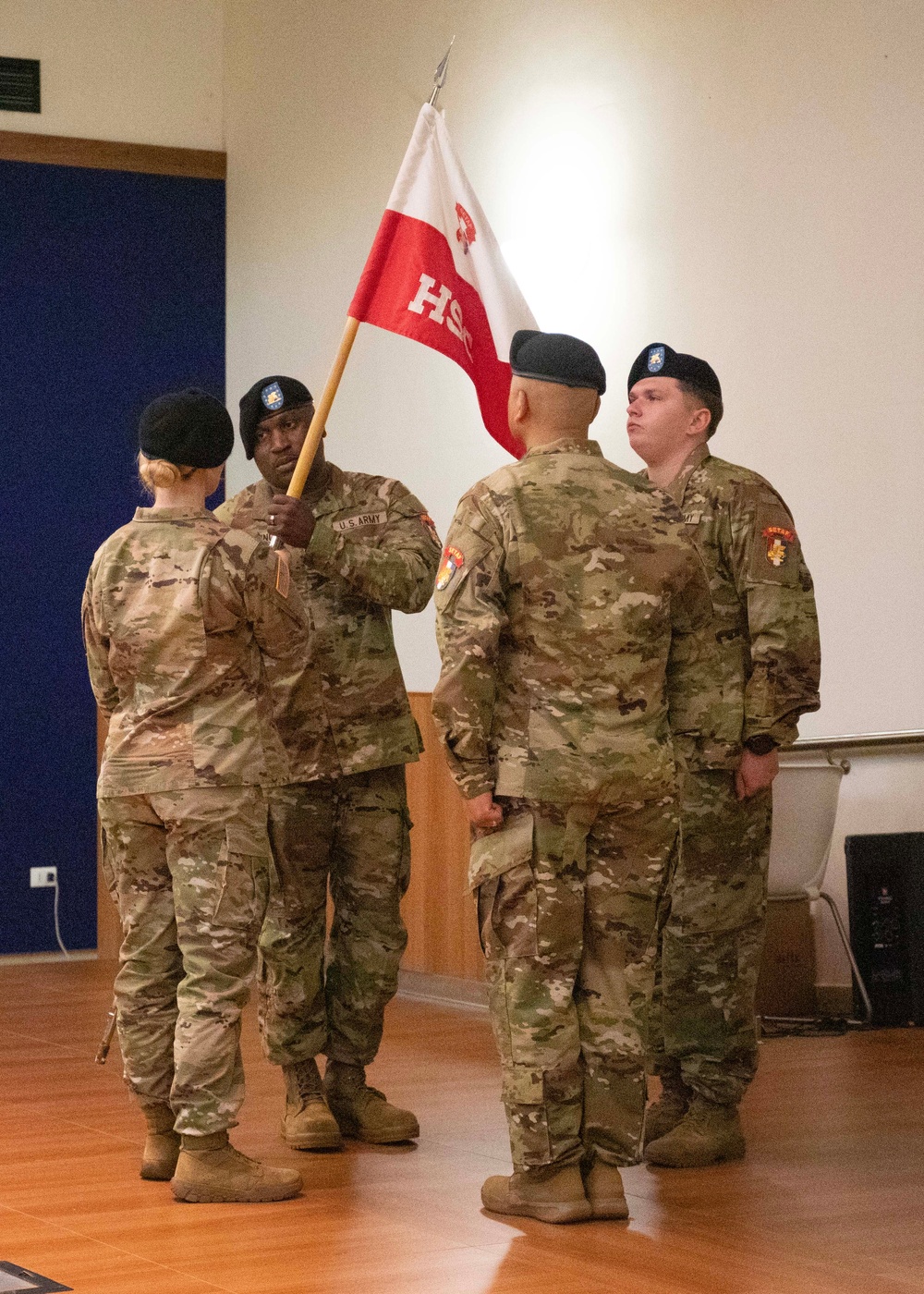 SETAF-AF's Headquarters Support Company conducts a change of responsibility ceremony