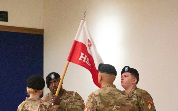 SETAF-AF's Headquarters Support Company conducts a change of responsibility ceremony