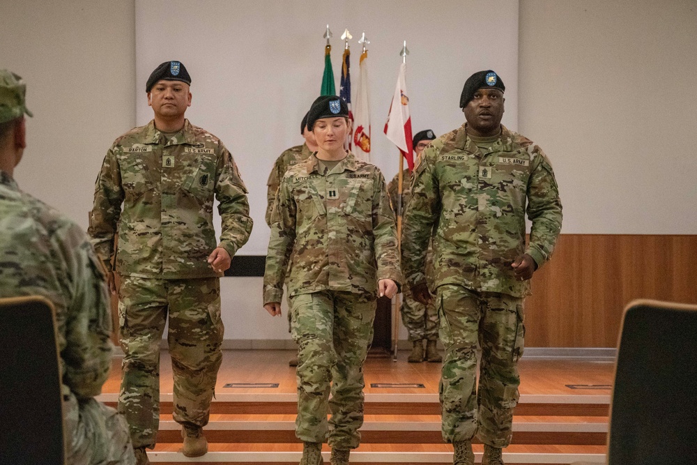 SETAF-AF's Headquarters Support Company conducts a change of responsibility ceremony