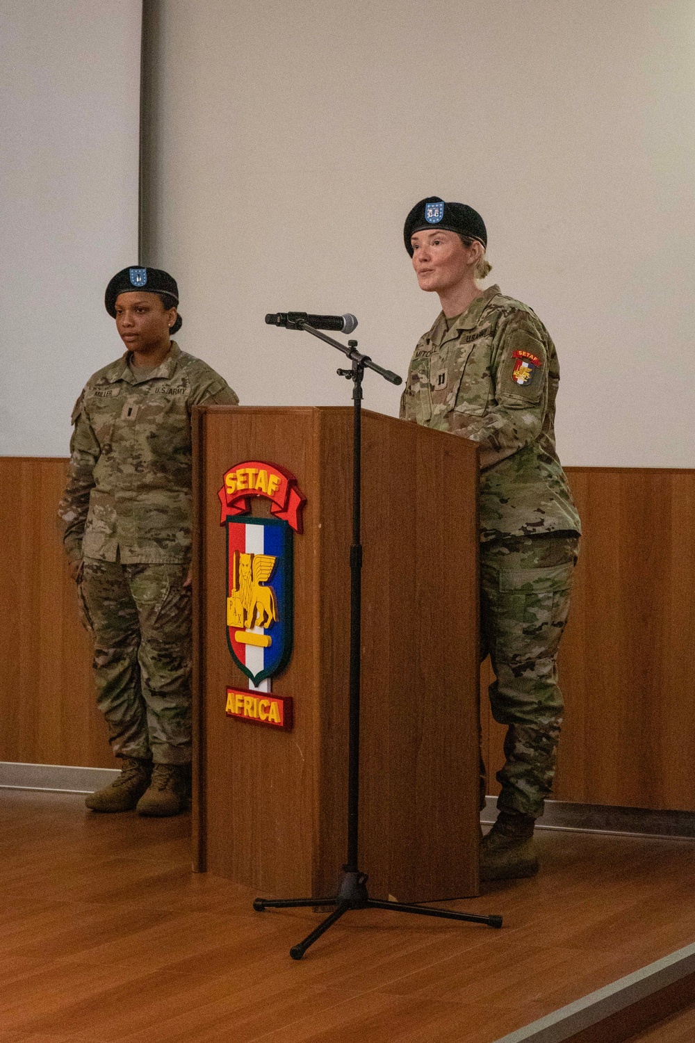 SETAF-AF's Headquarters Support Company conducts a change of responsibility ceremony