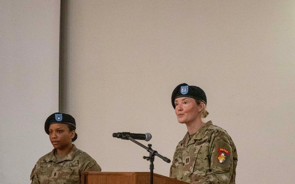 SETAF-AF's Headquarters Support Company conducts a change of responsibility ceremony