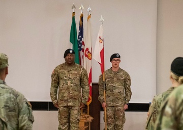 SETAF-AF's Headquarters Support Company conducts a change of responsibility ceremony