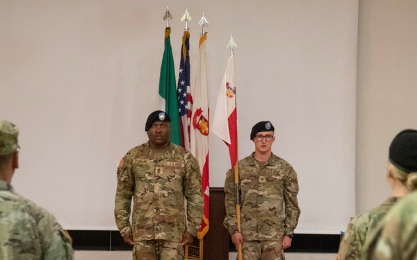 SETAF-AF's Headquarters Support Company conducts a change of responsibility ceremony