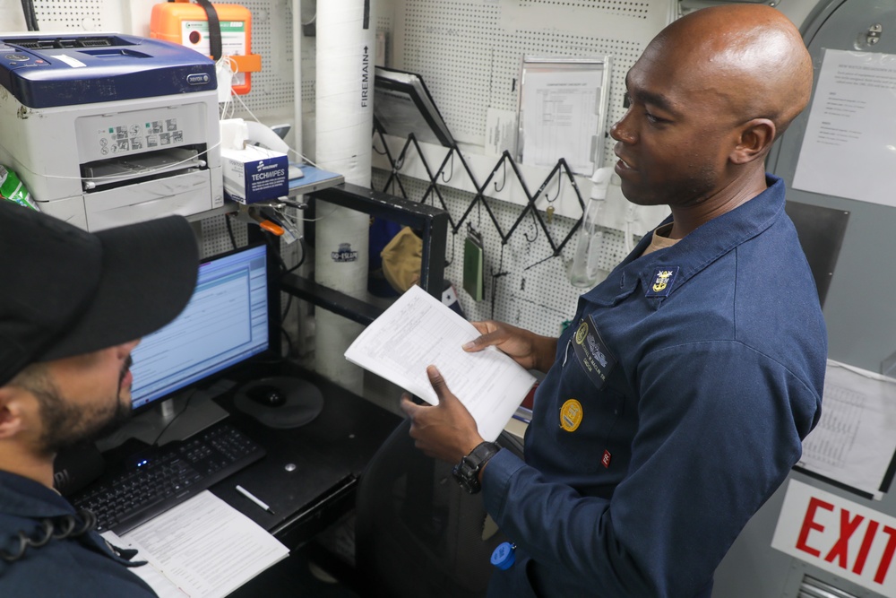 USS Princeton conducts operations in the U.S. Central Command area of responsibility as part of the Carl Vinson Carrier Strike Group