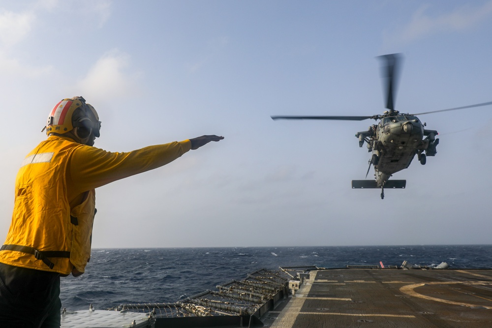 USS Princeton conducts operations in the U.S. Central Command area of responsibility as part of the Carl Vinson Carrier Strike Group