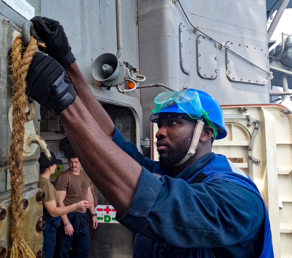 USS Princeton conducts operations in the U.S. Central Command area of responsibility as part of the Carl Vinson Carrier Strike Group