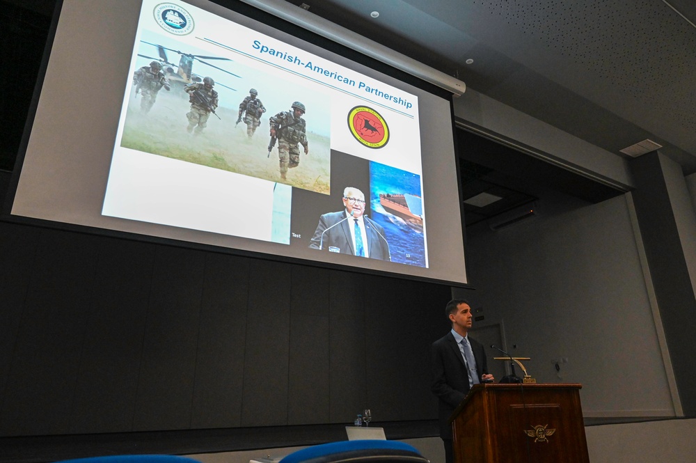 Naval History and Heritage Command provides a lecture at NAVSTA Rota