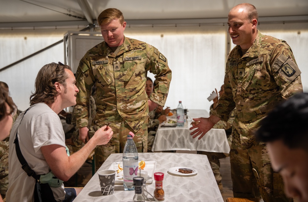 American Authors perform for 12CAB and 2CR Soldiers in Hungary, Saber Guardian 25