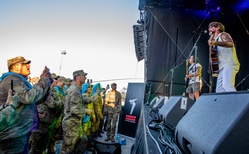 American Authors perform for 12CAB and 2CR Soldiers in Hungary, Saber Guardian 25 [Image 6 of 10]