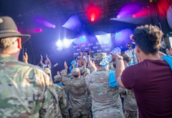 American Authors perform for 12CAB and 2CR Soldiers in Hungary, Saber Guardian 25 [Image 7 of 10]