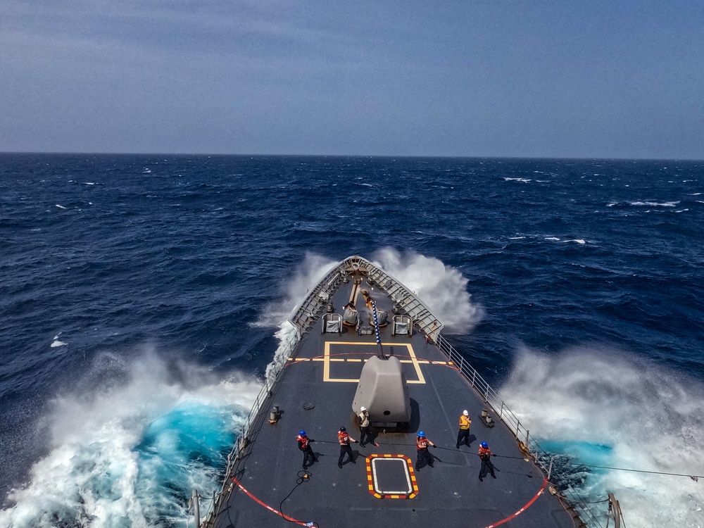 USS Princeton conducts operations in the U.S. Central Command area of responsibility as part of the Carl Vinson Carrier Strike Group