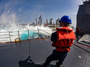 Eagle Rota Newscast, Unmanned Surface Vessel transits Strait of Hormuz with U.S. Coast Guard