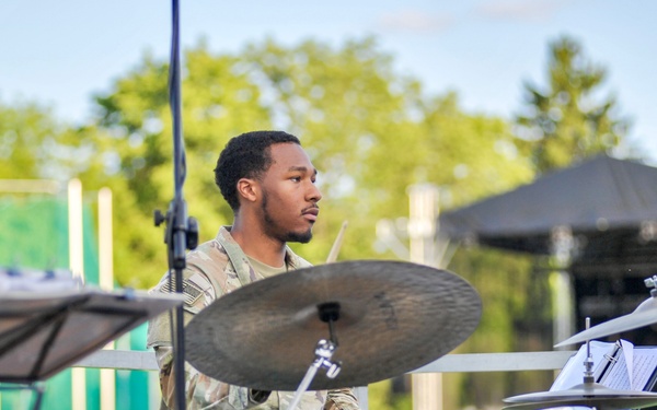 1st Armored Division Band Jazz Combo at Performs at Polish Stadium Opening