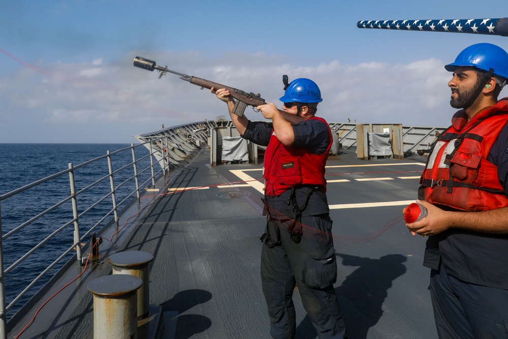 USS Princeton conducts operations in the U.S. Central Command area of responsibility as part of the Carl Vinson Carrier Strike Group