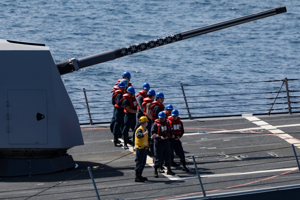 USS Princeton conducts operations in the U.S. Central Command area of responsibility as part of the Carl Vinson Carrier Strike Group