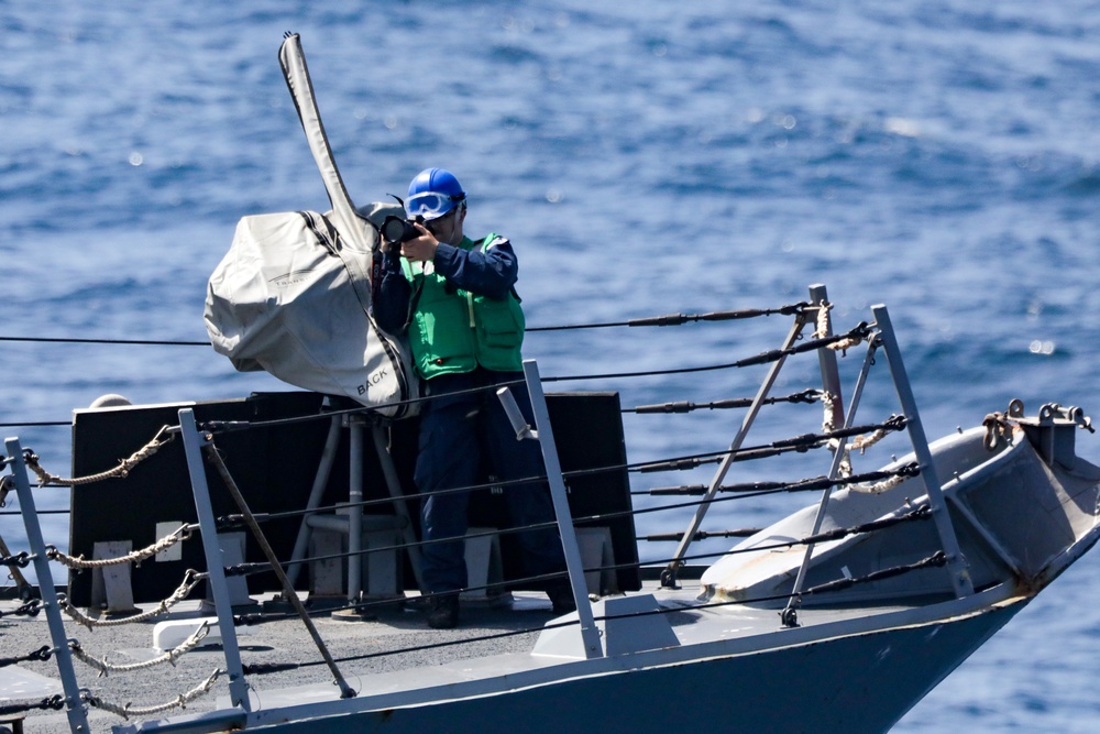 USS Princeton conducts operations in the U.S. Central Command area of responsibility as part of the Carl Vinson Carrier Strike Group