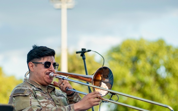 1st Armored Division Band Jazz Combo at Performs at Polish Stadium Opening