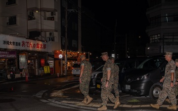 3rd MLG CG, SgtMaj Participate in Courtesy Patrol