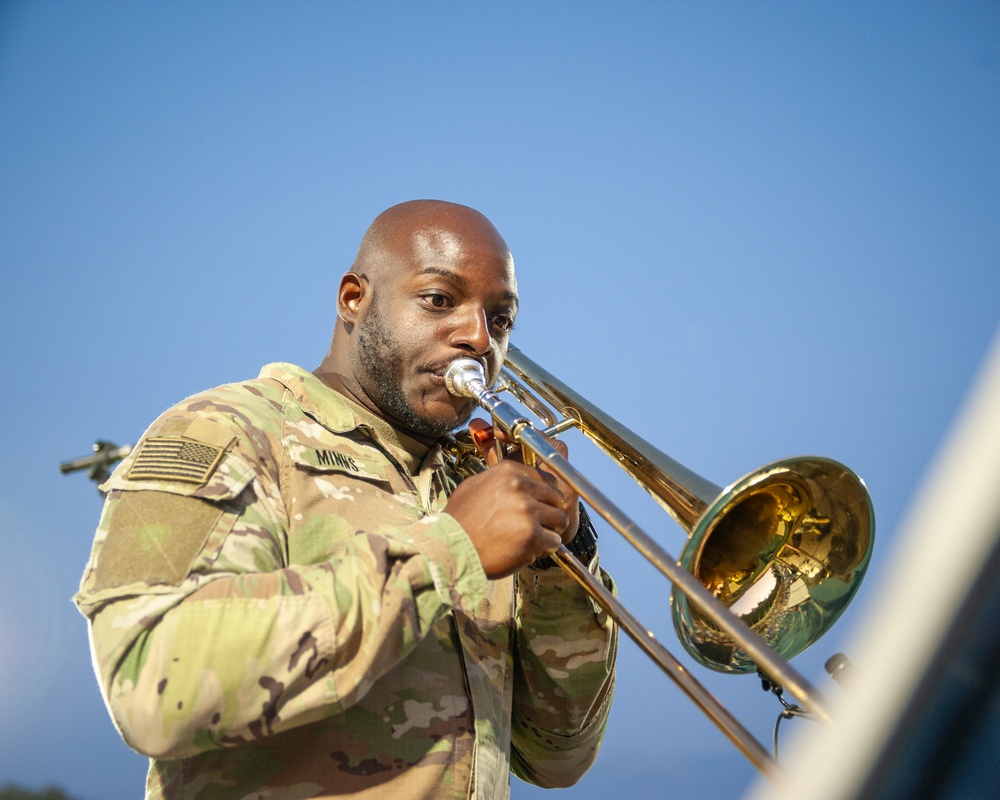 1st Armored Division Band Jazz Combo at Performs at Polish Stadium Opening
