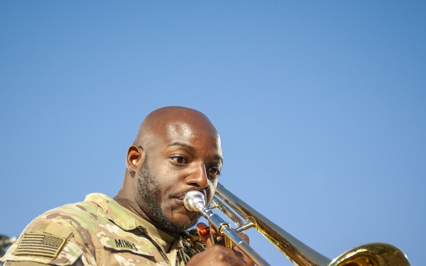 1st Armored Division Band Jazz Combo at Performs at Polish Stadium Opening
