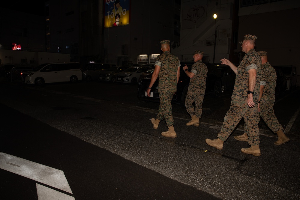3rd MLG CG, SgtMaj Participate in Courtesy Patrol