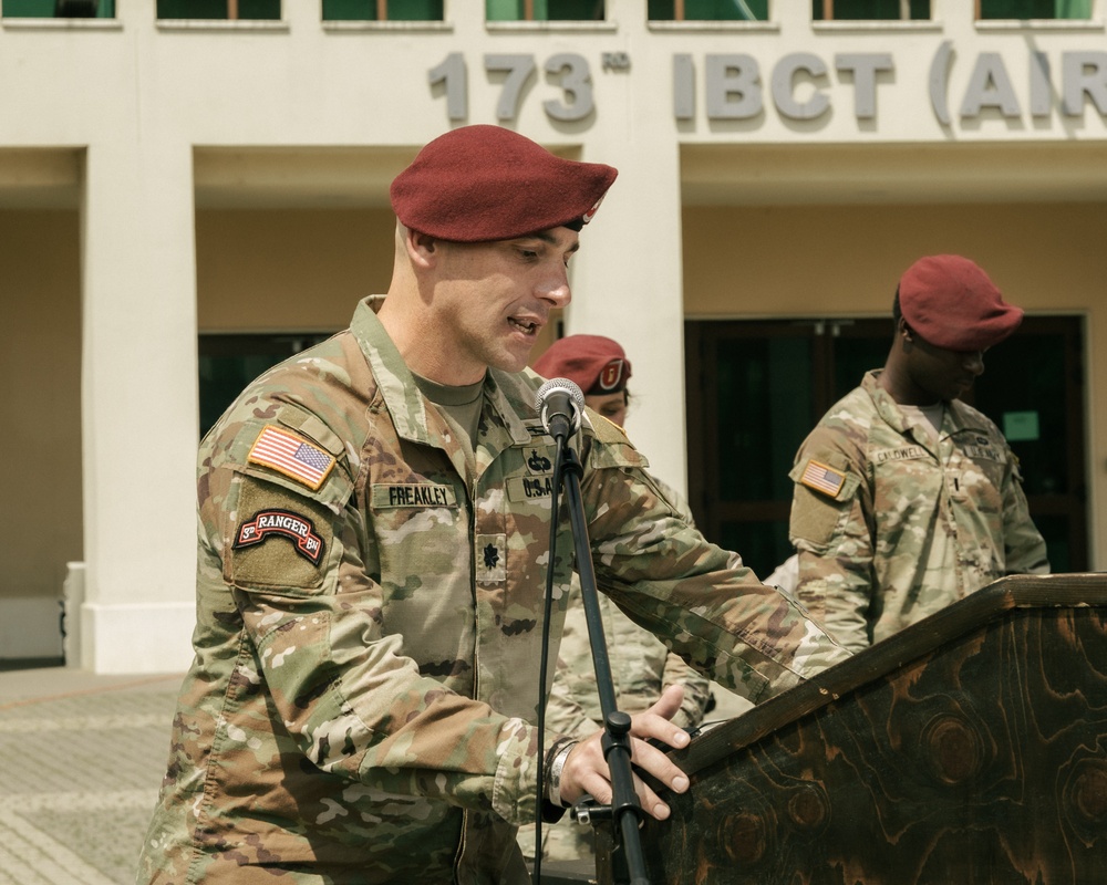 The Rock” Battalion Holds Change of Command Ceremony at Del Din