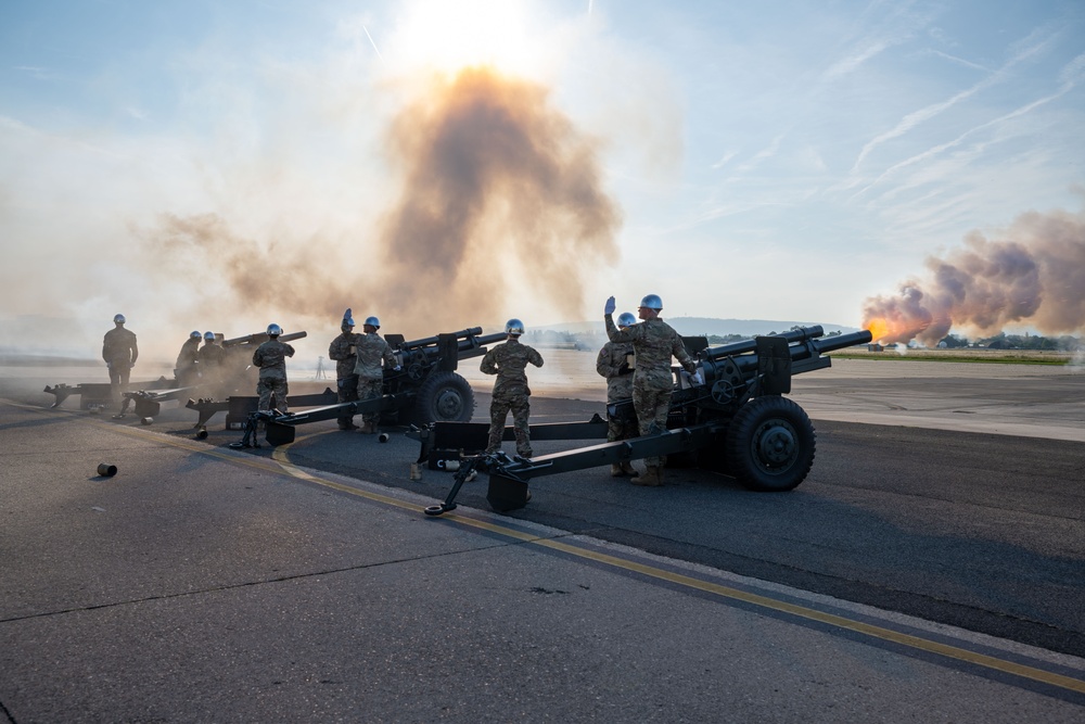 Garrison Wiesbaden Celebrates 250th Army Birthday with 21 Gun Salute